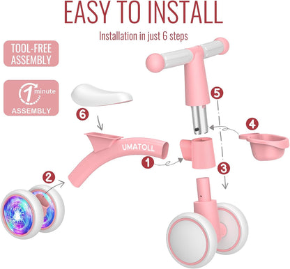 Umatoll Baby Balance Bike for 1 Year Old Girls – Pink Toddler Gift
Umatoll Colorful Lighting Baby Balance Bike with Adjustable Seat
Umatoll Toddler Balance Bike with Glowing Wheels – 12–24 Months
Umatoll 1st Birthday Gift Baby Balance Bike for Girls – Pink Ride On Toy
Umatoll Lightweight Aluminum Baby Balance Bike – Safe Indoor Outdoor Toy
Umatoll Pink Baby Balance Bike with LED Rear Wheels – Toddler Ride On
Umatoll Baby Balance Bike for 12–24 Month Old Girls – Adjustable Toddler Bike