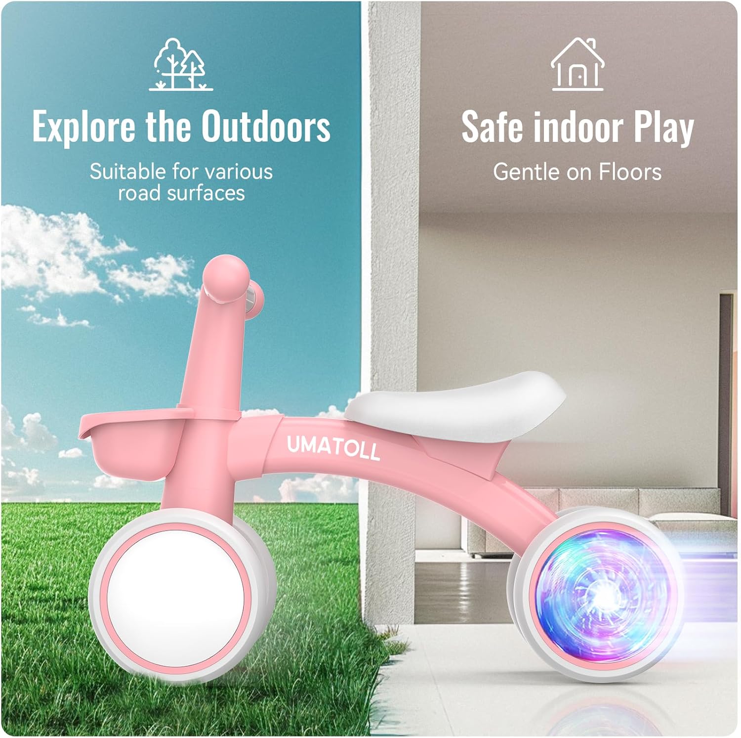 Umatoll Baby Balance Bike for 1 Year Old Girls – Pink Toddler Gift
Umatoll Colorful Lighting Baby Balance Bike with Adjustable Seat
Umatoll Toddler Balance Bike with Glowing Wheels – 12–24 Months
Umatoll 1st Birthday Gift Baby Balance Bike for Girls – Pink Ride On Toy
Umatoll Lightweight Aluminum Baby Balance Bike – Safe Indoor Outdoor Toy
Umatoll Pink Baby Balance Bike with LED Rear Wheels – Toddler Ride On
Umatoll Baby Balance Bike for 12–24 Month Old Girls – Adjustable Toddler Bike